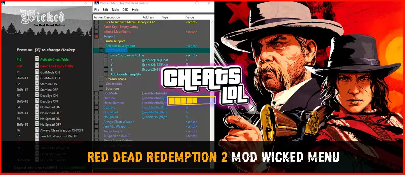 Wicked Menu Для Red Dead Redemption 2