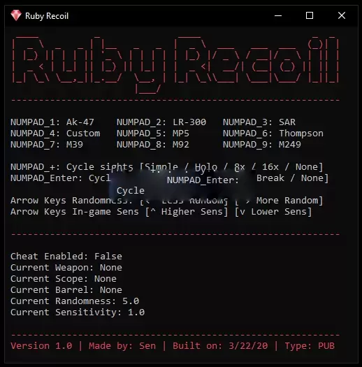 Ruby Recoil - Self Leak Для Rust