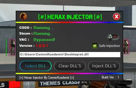 HeraX + VAC BYPASSED Для CS:GO