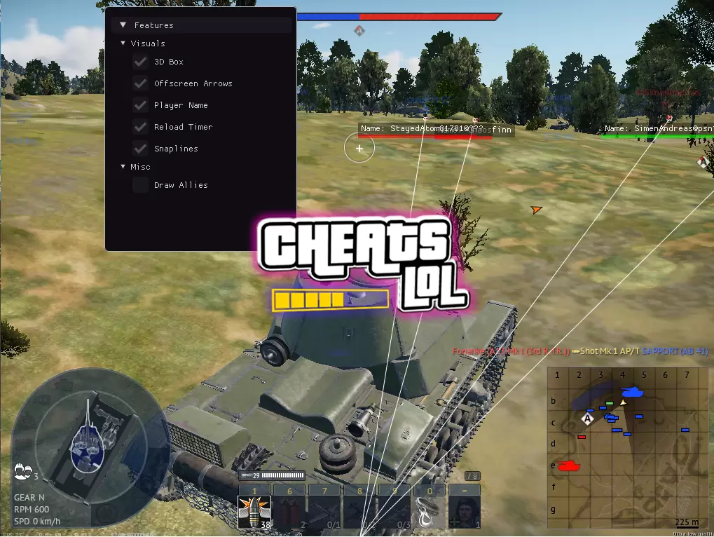 Aimbot, ESP Для War Thunder